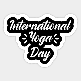 international yoga day Sticker